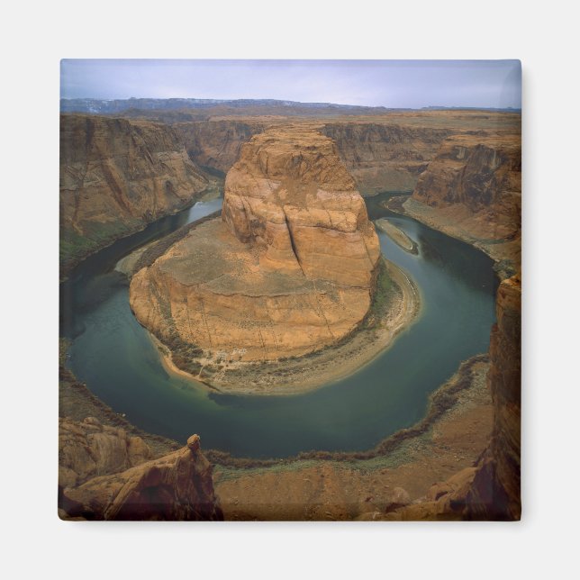 USA, Arizona. Horseshoe Bend zeigt Erosion durch Magnet (Vorne)
