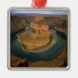 USA, Arizona. Horseshoe-Bend zeigt Erosion durch Silbernes Ornament