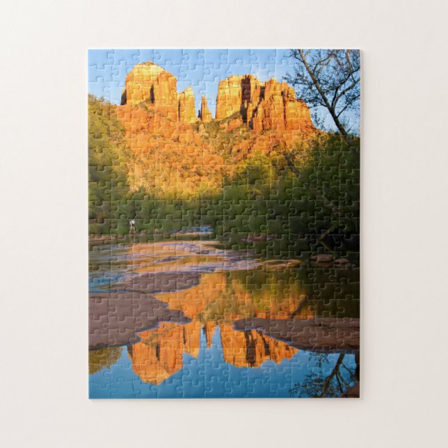 USA, Arizona. Kathedrale Rock bei Sonnenuntergang (Vertikal)
