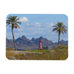 USA, Arizona, Lake Havasu City. Leuchtturm daneben Magnet