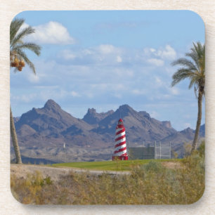 USA, Arizona, Lake Havasu City. Leuchtturm daneben Untersetzer