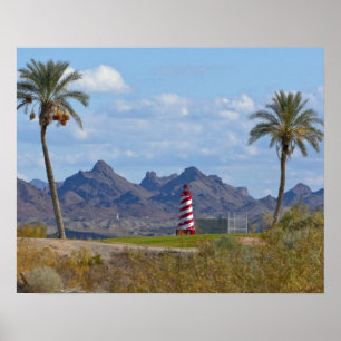 USA, Arizona, Lake Havasu City. Leuchtturm Poster