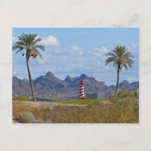 USA, Arizona, Lake Havasu City. Nächstes Leuchttur Postkarte