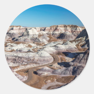 USA, Arizona, Petrified Forest National Park Runder Aufkleber