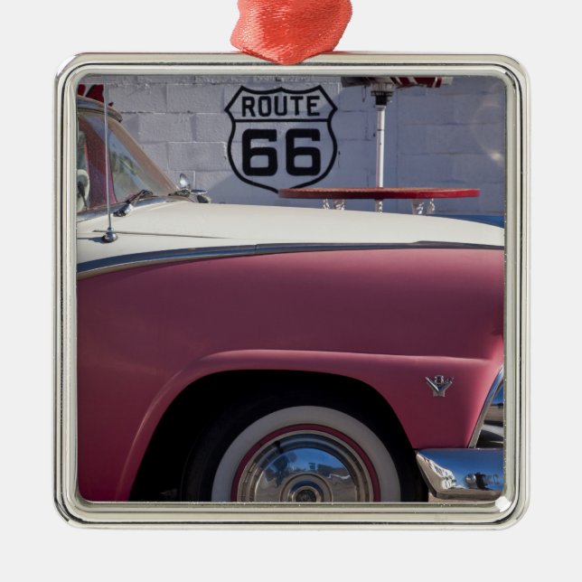 USA, Arizona, Williams. Funktelegrafie. 66 Stadt, Silbernes Ornament (Vorne)