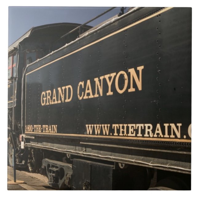 USA, Arizona, Williams: Grand- Canyoneisenbahn Fliese (Vorderseite)