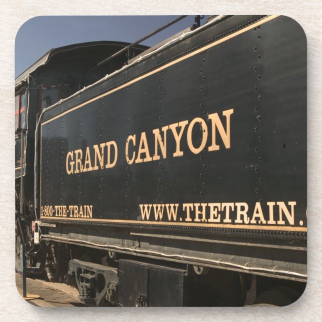 USA, Arizona, Williams: Grand- Canyoneisenbahn Untersetzer (Vorderseite)