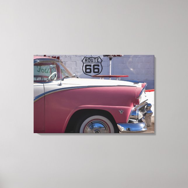 USA, Arizona, Williams. Rt. 66 Stadt, 1950 Leinwanddruck (Vorderseite)