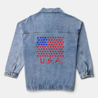 USA avec les étoiles bleues et rouges Patriotique