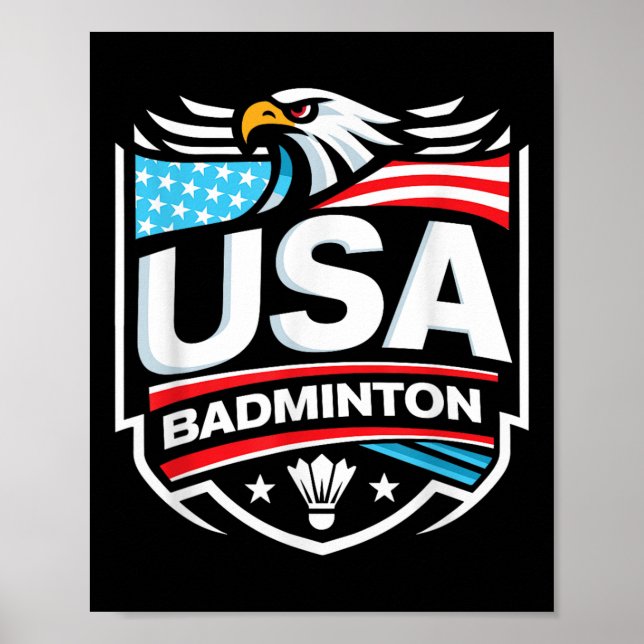 Usa Badminton  Poster (Vorne)