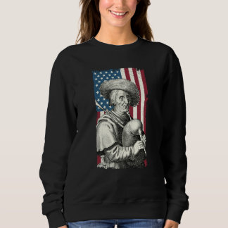 USA Bagpipes Player American Flag Piperist Sweatshirt