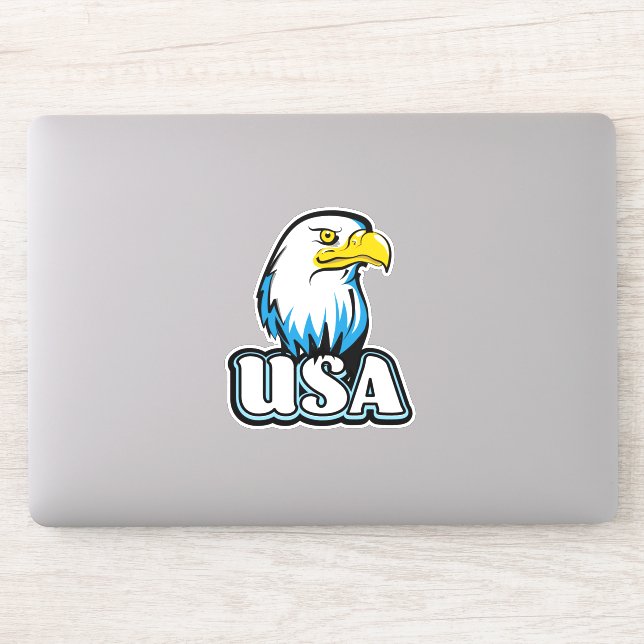 USA Bald Eagle (limitierte Blue Edition) Aufkleber (Computer)