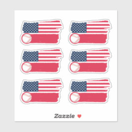 USA Baseball Stickers Aufkleber