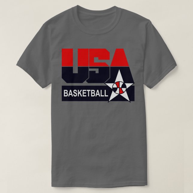 USA Bball Basketball Hat T-Shirt (Design vorne)
