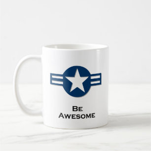USA Be Awsome blue Kaffeetasse