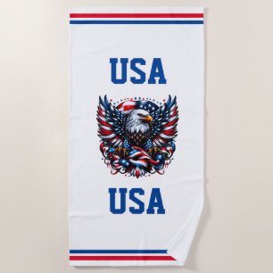USA Beach Tower Strandtuch