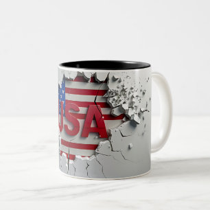 USA Becher, 4. Juli Becher, Unabhängigkeitstag Zweifarbige Tasse