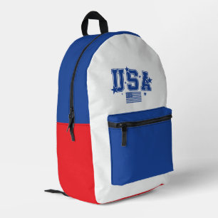 USA BEDRUCKTER RUCKSACK