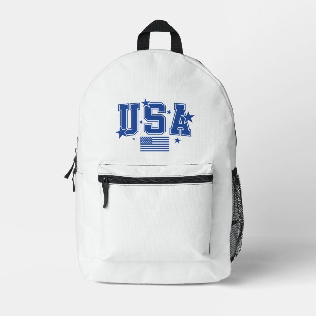 USA BEDRUCKTER RUCKSACK (Vorderseite)