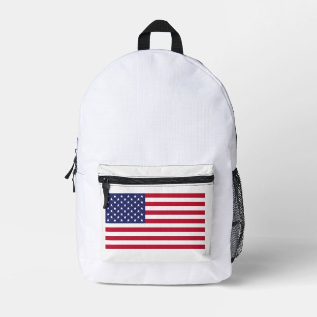 USA BEDRUCKTER RUCKSACK (Vorderseite)