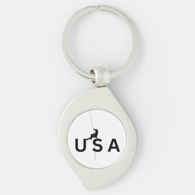 USA Bergsteigen Schlüsselanhänger (Vorderseite)