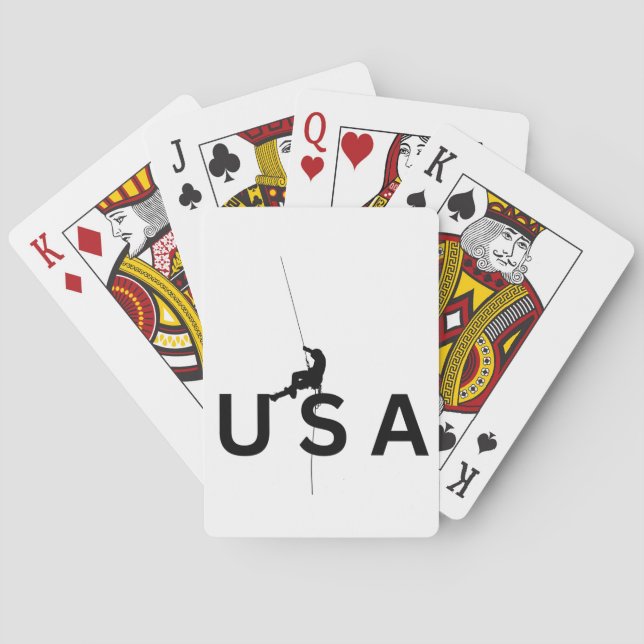 USA Bergsteigen Spielkarten (Rückseite)