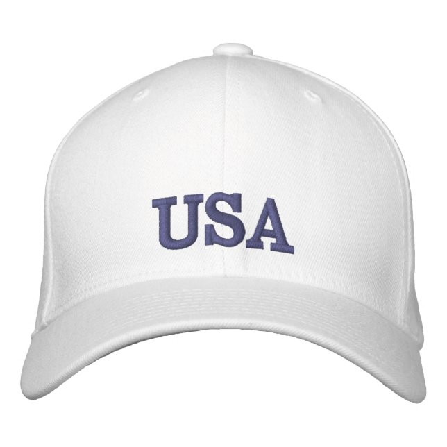 USA BESTICKTE BASEBALLKAPPE (Vorderseite)