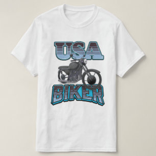 USA Biker Logo T-Shirt
