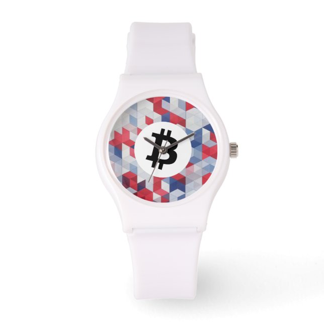 USA Bitcoin Armbanduhr (Vorderseite)