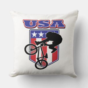 USA BMX Biker Kissen