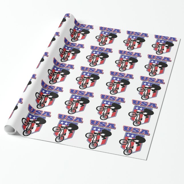 USA BMX GESCHENKPAPIER (Ungerollt)
