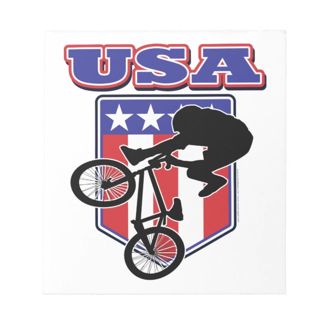 USA BMX NOTIZBLOCK (Vorderseite)
