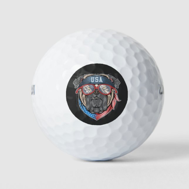 USA Bulldog Golfball (Vorderseite)