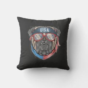 USA Bulldog Kissen