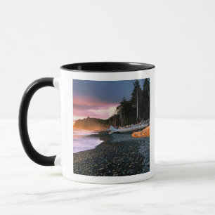 USA, Bundesstaat Washington, Olympic NP. Wellen um Tasse