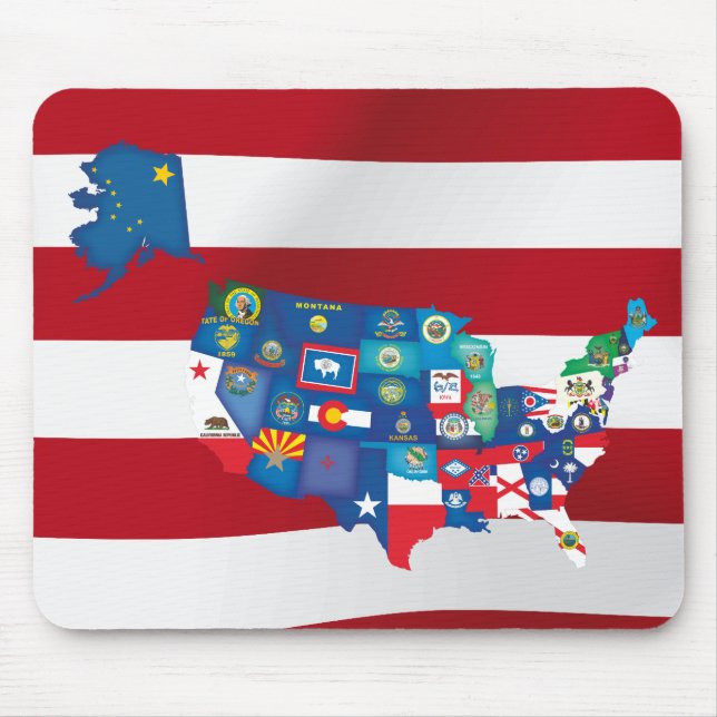 USA-Bundesstaaten Mousepad (Vorne)