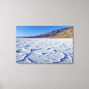 USA, CA, Death Valley NP, Salzformationen bei Leinwanddruck