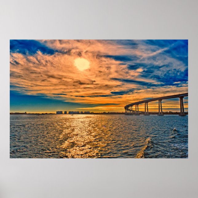 USA, CA, San Diego-Coronado Bay Bridge Poster (Vorne)