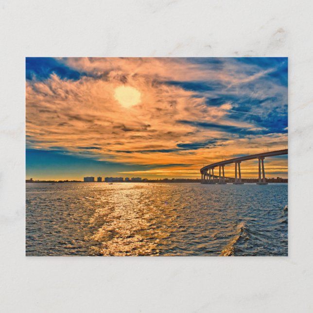 USA, CA, San Diego-Coronado Bay Bridge Postkarte (Vorderseite)