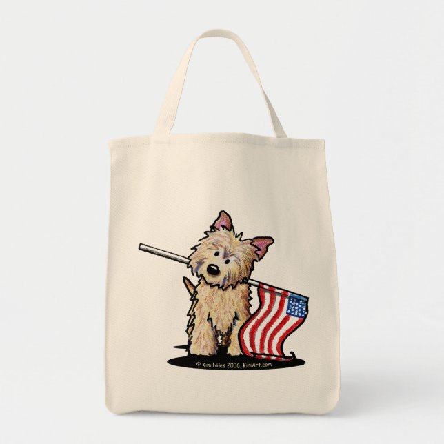 USA Cairn Terrier Lebensmittelgeschäft Tasche (Vorne)
