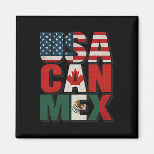 Usa Can Mex Flagge Fußball Nordamerika Footll Fan Magnet