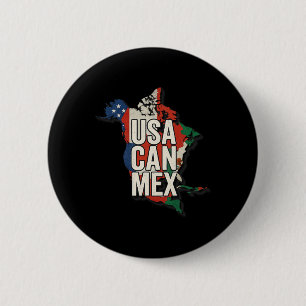 Usa Can Mex Fußball Nordamerika Fußball Fan Gesche Button