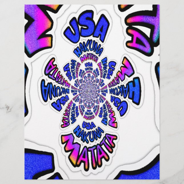 USA Celebration: Lieblicher Spaß Text Dynamic Art (Vorderseite)