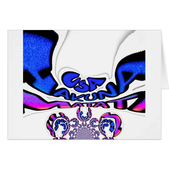 USA Celebration: Lovely Fun Text Art Dynamic Vibes (Vorderseite (Horizontal))