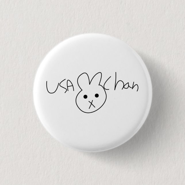 USA-CHAN Hetalia Knopf-Abzeichen Button (Vorderseite)