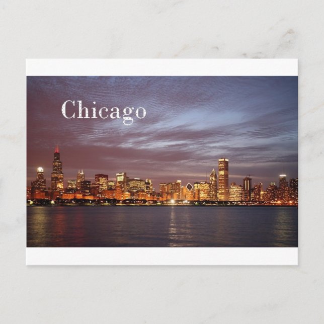 USA Chicago St.K. Postkarte (Vorderseite)