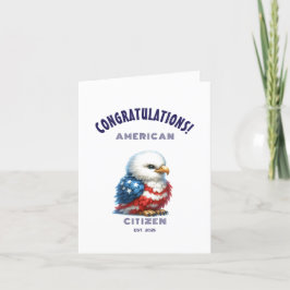 USA Citizenship Herzlichen Glückwunsch American Ca Dankeskarte