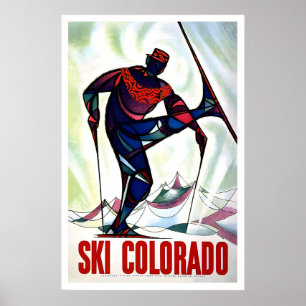 USA Colorado Aspen Rocky Mountains Wintersport Poster
