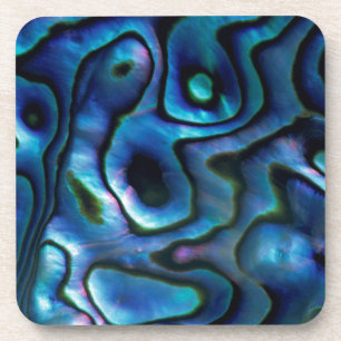 USA, Colorado, Lafayette. Abalone-Muschel Getränkeuntersetzer
