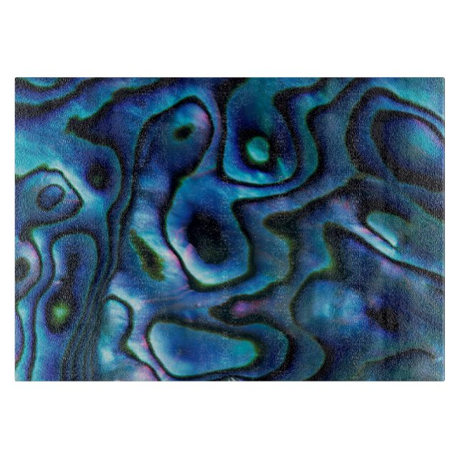 USA, Colorado, Lafayette. Abalone-Muschel Schneidebrett (Vorderseite)